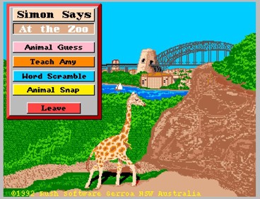 Simon Says At The Zoo - Screenshot - Game Title (null) - 686x523