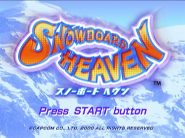 Snowboard Heaven - Screenshot - Game Title (Japan) - 1440x1080