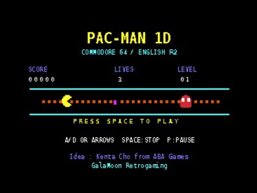 Pac-man 1D - Screenshot - Game Title (null) - 687x516