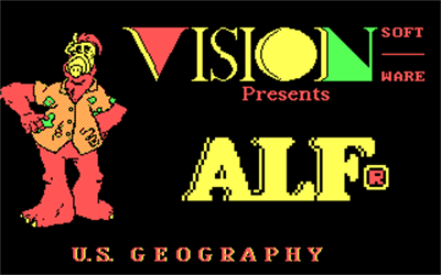 ALF's U.S. Geography - Screenshot - Game Title (null) - 320x200