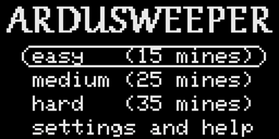 Ardusweeper - Screenshot - Game Title (World) - 256x128