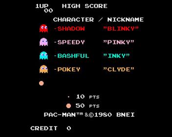 Pac-Man - Screenshot - Game Title (null) - 607x484