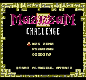 MazezaM Challenge - Screenshot - Game Title (World) - 256x240