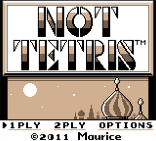 Not Tetris 2 - Screenshot - Game Title (World) - 638x575