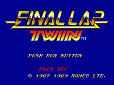 Final Lap Twin - Screenshot - Game Title (North America) - 640x480