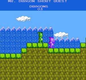 Mr. Dragon's Short Quest - Screenshot - Gameplay (World) - 256x240