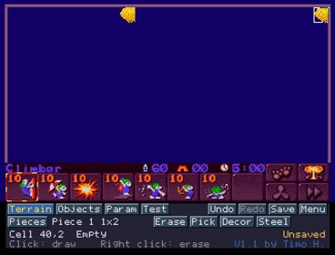 Lemmings 2 Editor - Screenshot - Gameplay (null) - 689x525