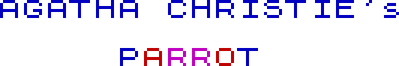 Agatha Christie's Parrot - Clear Logo (null) - 532x88