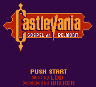 Castlevania: Gospel of Belmont - Screenshot - Game Title (World) - 160x144