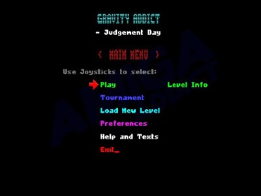 Gravity Addict - Screenshot - Game Select (null) - 726x547