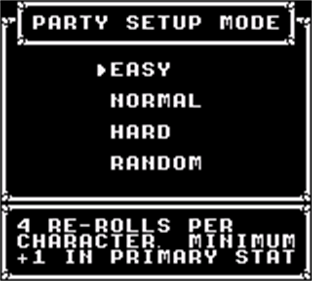Deep Dungeon - Screenshot - Game Select (null) - 160x144