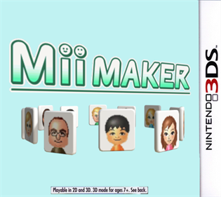 Mii Maker - Fanart - Box - Front (World) - 427x380
