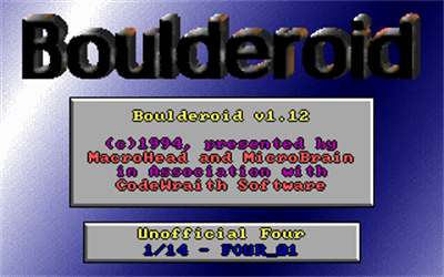Boulderoid - Screenshot - Game Title (null) - 320x200