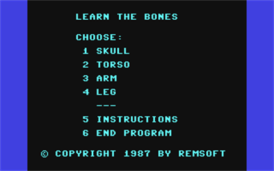 Learn the Bones - Screenshot - Game Title (null) - 320x200