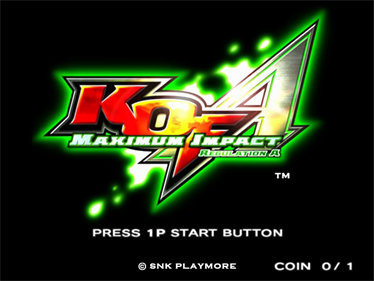 KOF: Maximum Impact Regulation A - Screenshot - Game Title (null) - 640x480