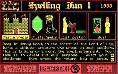 Spelling Fun One - Screenshot - Game Title (null) - 320x200