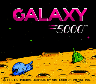Galaxy 5000: Racing in the 51st Century - Screenshot - Game Title (United States) - 509x446