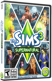 The Sims 3: Supernatural - Box - 3D (North America) - 567x878