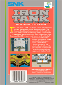 Iron Tank: The Invasion of Normandy - Box - Back (North America) - 1537x2100