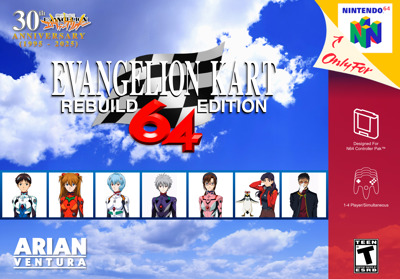 Evangelion Kart 64: Rebuild Edition - Box - Front (North America) - 5376x3750