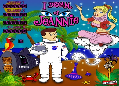 I Dream of Jeannie - Arcade - Marquee (null) - 1500x1080