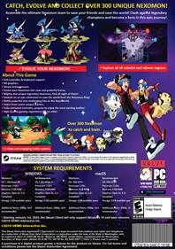 Nexomon - Fanart - Box - Back (United States) - 1522x2150