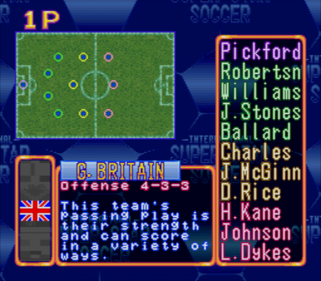 International Superstar Soccer: British Team GB Edition - Screenshot - Gameplay (World) - 512x448