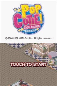 Pop Cutie! Street Fashion Simulation - Screenshot - Game Title (World) - 256x384