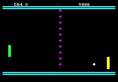 Pong C64 vs You - Screenshot - Gameplay (null) - 630x441