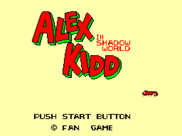 Alex Kidd in Shadow World Edition Deluxe - Screenshot - Game Title (World) - 256x192