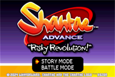 Shantae Advance: Risky Revolution - Screenshot - Game Title (World) - 240x160