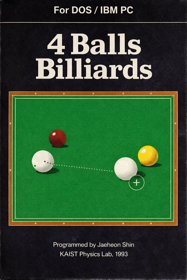 4 Balls Billiards - Fanart - Box - Front (World) - 1024x1536
