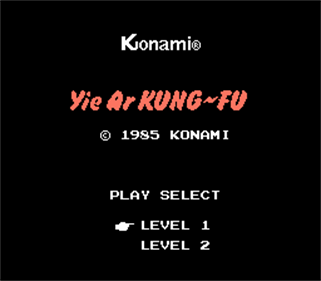 Yie Ar Kung-Fu - Screenshot - Game Title (Japan) - 256x224