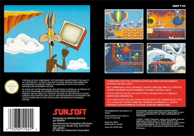 Road Runner's Death Valley Rally - Box - Back (France) - 2103x1476