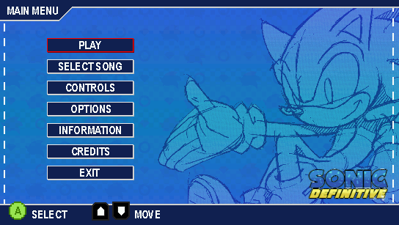 Sonic Definitive - Screenshot - Game Select (null) - 544x307