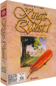 King's Quest I: Quest for the Crown - Box - 3D (North America) - 3414x5180