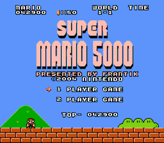 Super Mario 5000 - Screenshot - Game Title (null) - 256x224