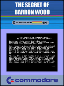 The Secret of Barron Wood - Fanart - Box - Front (null) - 798x1072