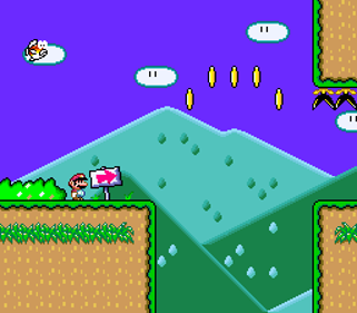 Super Mario World: Don't Dig Down - Screenshot - Gameplay (null) - 256x224