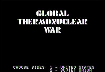Global Thermonuclear War - Screenshot - Game Title (null) - 560x384