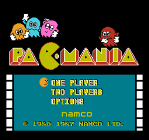 Pac-Mania Arcade - Screenshot - Game Title (World) - 256x240