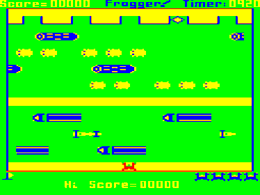 Frogger (Bearsoft) - Screenshot - Gameplay (null) - 256x192