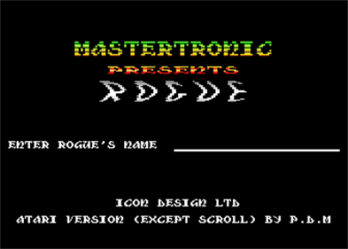 Rogue - Screenshot - Game Title (Europe) - 336x240