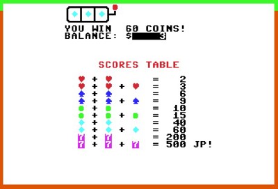The Slot-tastic C=64 Slot Machine - Screenshot - Gameplay (null) - 614x418