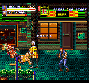 Hulk Hogan in Streets of Rage 2 - Screenshot - Gameplay (United States) - 256x240
