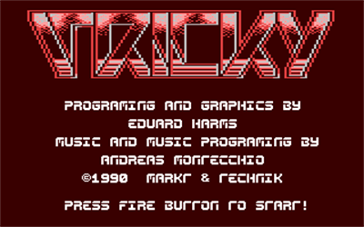 Tricky (Markt & Technik) - Screenshot - Game Title (null) - 320x200