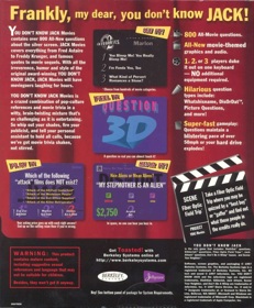 You Don't Know Jack: Movies (1996) - Box - Back (North America) - 800x969