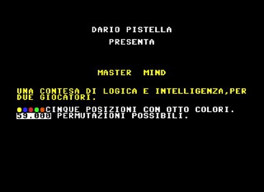 Master Mind (Systems Editoriale) - Screenshot - Game Title (null) - 687x500