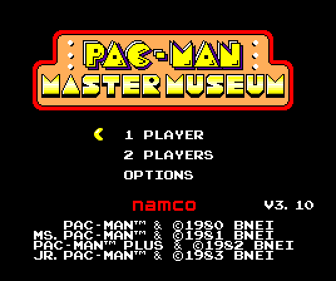 Pac-Man Master Museum - Screenshot - Game Title (World) - 536x448