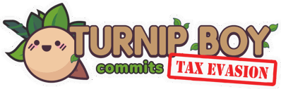 Turnip Boy Commits Tax Evasion - Clear Logo (null) - 1231x393